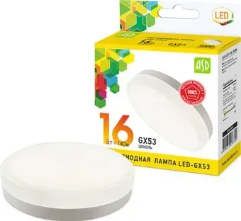 ASD LED-GX53-standard 16 Вт 3000 К 4690612018720