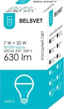 Belsvet LED-M A60 E27 7 Вт 4000 К