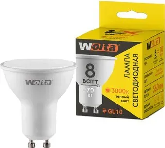 Wolta LX 30YPAR16-230-8GU10 8Вт 3000K GU10