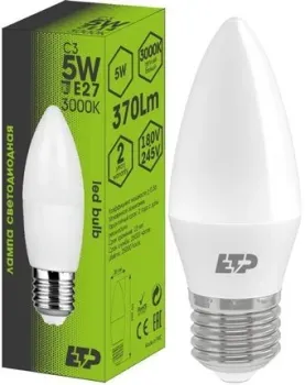 ETP C3 E27 5 Вт 3000 К 33034