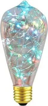 Rev Винтаж Copper Wire ST64 E27 2 Вт RGB 32447 8