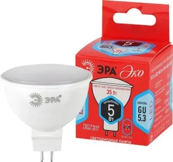 ЭРА ECO LED MR16 GU5.3 5 Вт 4000 К Б0019061