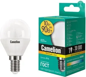 Camelion LED10-G45 E14 10 Вт 3000 К