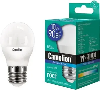 Camelion LED10-G45 E27 10 Вт 6500 К