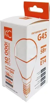 КС G45-5W-4000K-440Lm-E14-KC