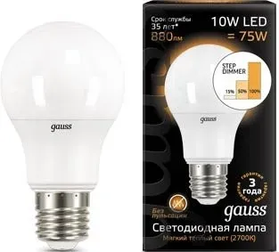 Gauss E27 10 Вт 2700 K [102502110-S]