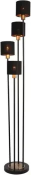 ESCADA 1109/4 E14*40W Black/Gold