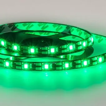 Lamper 1м с USB коннектором 5 В 8 мм IP65 SMD 2835 60 LED/m цвет свечения зеленый