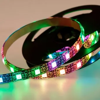 Lamper 1м с USB коннектором 5 В и с контроллером 10 мм IP65 SMD 5050 60 LED/m цвет свечения RGB 141-387