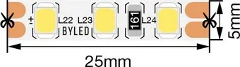 Byled BLS2835-120-24-9.6-WW-PRO-5mm