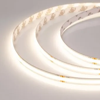 Arlight 11.5W/m 378LED/m CSP теплый белый 5М COB-X378-8mm 24V Warm3500 044579