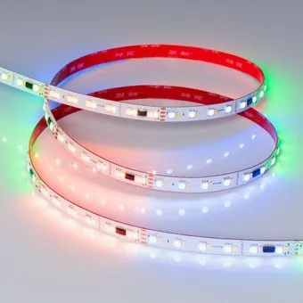 Arlight Бегущий огонь 6W/m 60Led/m 5060/2835SMD разноцветный/холодный белый 5M SPI-BA120-12mm 24V RGBW-White-PX6-BPT 040622