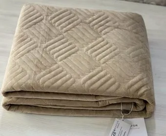 Efor Coverlet 220х240 S5245/01 (велюр, бежевый)