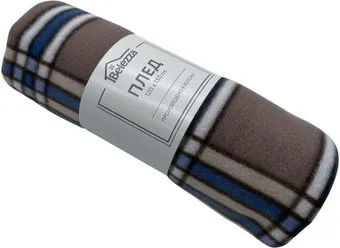 Belezza Dandy 120x150 (флис, синий/бежевый/клетка)