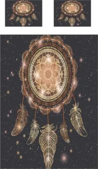 Ambesonne Ловец снов и мандала 160x220 bcsl_33832
