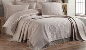 DO&CO Elit с гипюром 240x260 11566 (бежевый)