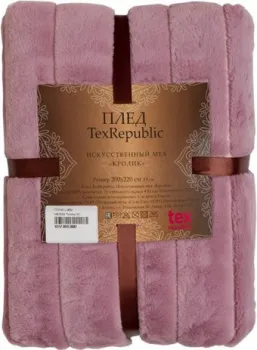 Tex Republic Кролик Полосы Искуственный мех Евро 93157 (сиреневый)