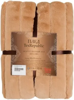 Tex Republic Кролик Полосы Искуственный мех Евро 93152 (бежевый)