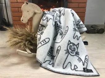 Klippan-Saule Коты в сером 100х140 см
