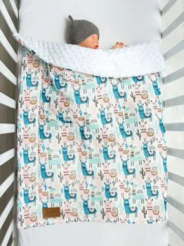 Amarobaby Растем вместе. Ламы 85x95 (голубой/розовый)