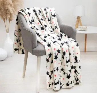 Casa Conforte Cats Play 130x170 6849793 (белый/черный)