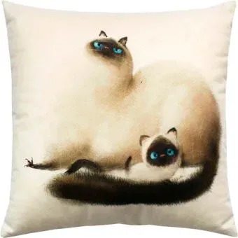 Matex Fluffy. Кот и котенок 62-486 (молочный/бирюзовый/темно-коричневый)