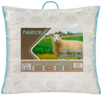 Pandora Овечья шерсть тик 70x70