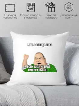 Print Style Шеф всегда прав 40x40raz17