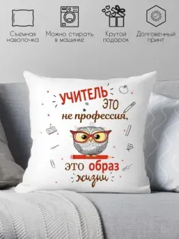 Print Style Учитель это не профессия, а образ жизни 40x40new81