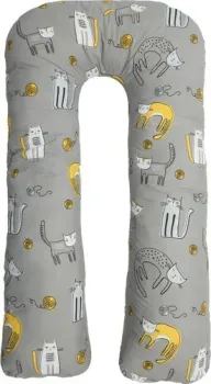 Amarobaby U-образная Золотой котик AMARO-40U-ZoK (серый)