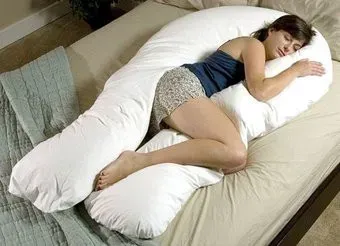 BabySleep Bigpill L 140x35 (лен, белый)