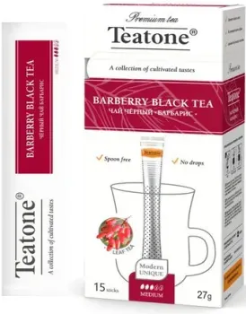 Teatone Barberry Black Tea - Черный чай Барбарис 15 стиков