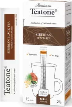 Teatone Siberian Black Tea - Черный чай Сибирский 15 стиков