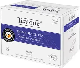 Teatone Thyme Black Tea - Черный чай с чабрецом 20 шт