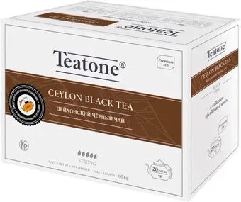 Teatone Ceylon black tea - Цейлонский черный чай 20 шт