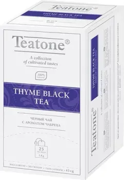 Teatone Thyme Black Tea - Черный чай с чабрецом 25 шт