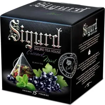Sigurd Black Tea Currant & Mint - Смородина и Мята 15 шт