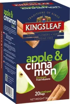 Kings Leaf Фруктовое Вдохновение. Яблоко и корица 20 шт