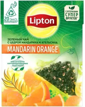Lipton Mandarin Orange Tea зеленый 20 шт