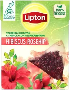 Lipton Hibiscus Rosehip с гибискусом и шиповником 20 шт