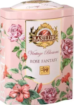Basilur Винтажные цветы Розовая фантазия зеленый в банке 100 г