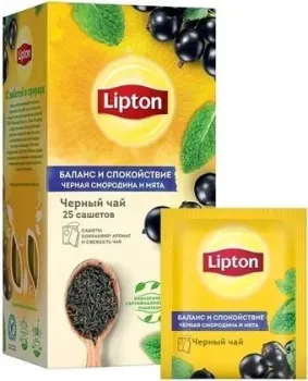 Lipton Blackcurrant & Mint 25 шт