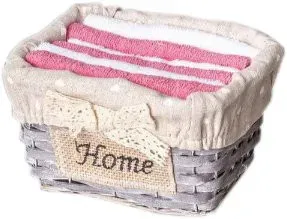 Arya Home Grey 30x30 8680943109095 (6 шт, розовый/белый)