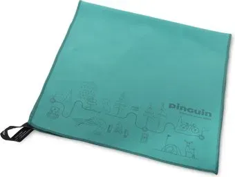 Pinguin Micro Towel XL (petrol map)