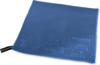 Pinguin Micro Towel XL (blue map)
