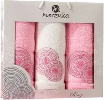 Merzuka Rings 11041 (3 шт, в коробке, розовый)