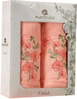 Merzuka Orkide 50x90/70x140 в коробке 11038 (оранжевый)