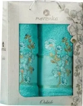 Merzuka Orkide 50x90/70x140 в коробке 11038 (бирюзовый)