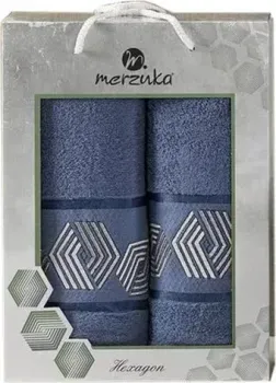 Merzuka Hexagon 50x90/70х140 11286 (темно-голубой)