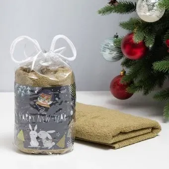 Этель Happy new year 9177075 (оливковый)